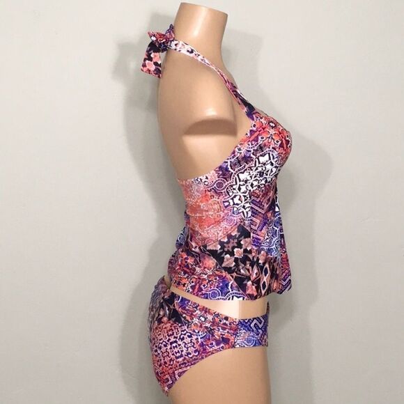 Kenneth Cole reaction tankini bikini set. NWT - Picture 3 of 6